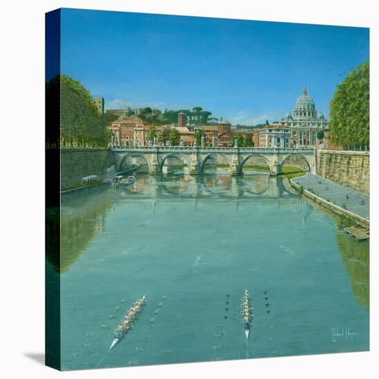 Rowing on the Tiber Rome-Richard Harpum-Stretched Canvas