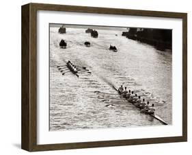 Rowing, Oxford V Cambridge Boat Race, 1928-null-Framed Premium Photographic Print