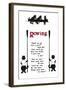 Rowing Poem About Cats-null-Framed Art Print