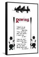Rowing Poem About Cats-null-Framed Stretched Canvas