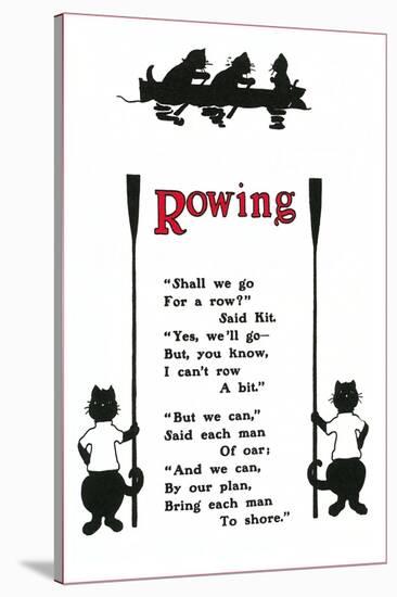 Rowing Poem About Cats-null-Stretched Canvas