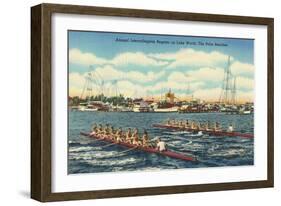 Rowing Regatta, Palm Beach, Florida-null-Framed Art Print