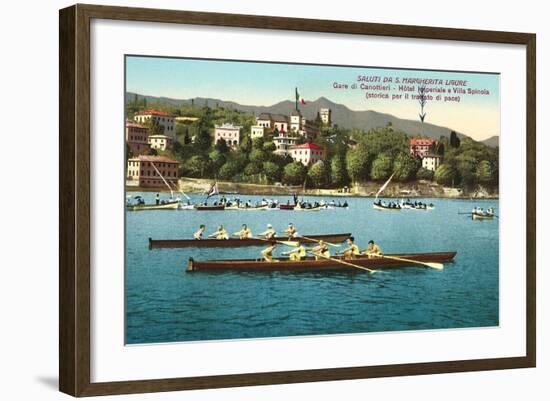 Rowing Regatta-null-Framed Art Print