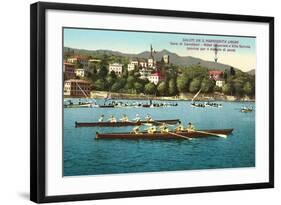 Rowing Regatta-null-Framed Art Print