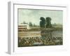 Rowing Scene: Crowds Watching from the River Banks, C. 1880-99-E. Levy-Framed Art Print