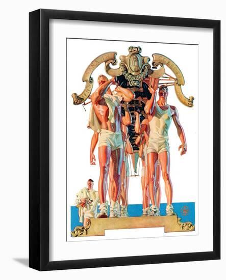 "Rowing Team,"August 6, 1932-Joseph Christian Leyendecker-Framed Giclee Print