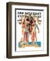 "Rowing Team," Saturday Evening Post Cover, August 6, 1932-Joseph Christian Leyendecker-Framed Giclee Print