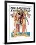 "Rowing Team," Saturday Evening Post Cover, August 6, 1932-Joseph Christian Leyendecker-Framed Giclee Print