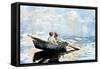 Rowing the Boat, 1880-Winslow Homer-Framed Stretched Canvas