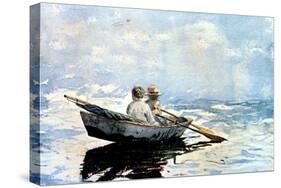 Rowing the Boat, 1880-Winslow Homer-Stretched Canvas