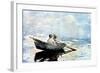 Rowing the Boat, 1880-Winslow Homer-Framed Giclee Print