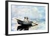 Rowing the Boat, 1880-Winslow Homer-Framed Giclee Print