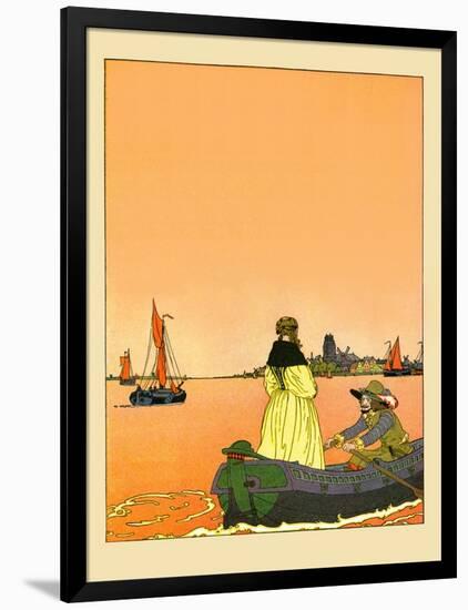 Rowing To Shore-Maud & Miska Petersham-Framed Art Print