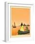 Rowing To Shore-Maud & Miska Petersham-Framed Art Print