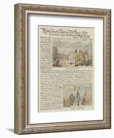 Rowlandson's Tour in a Post Chaise, 1782-Thomas Rowlandson-Framed Giclee Print