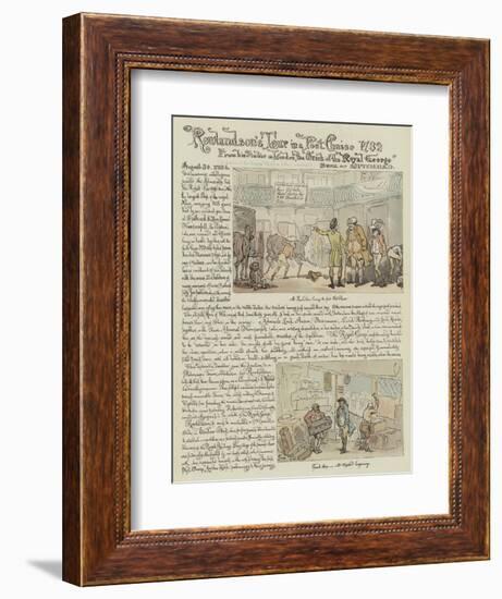 Rowlandson's Tour in a Post Chaise, 1782-Thomas Rowlandson-Framed Giclee Print