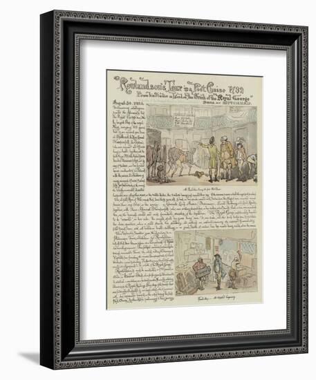 Rowlandson's Tour in a Post Chaise, 1782-Thomas Rowlandson-Framed Giclee Print