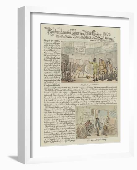 Rowlandson's Tour in a Post Chaise, 1782-Thomas Rowlandson-Framed Giclee Print