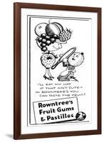 Rowntree's Fruit Gums and Pastilles, 1938-null-Framed Giclee Print