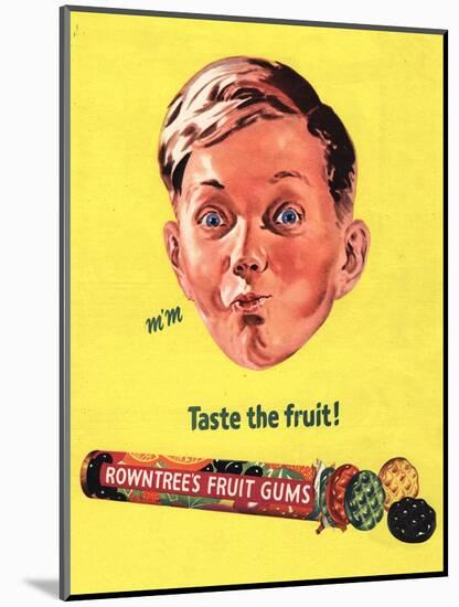 Rowntree's, Fruit Gums Sweets, UK, 1950-null-Mounted Giclee Print