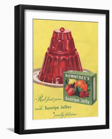 Rowntree's, Jelly, Desserts, UK, 1950-null-Framed Giclee Print