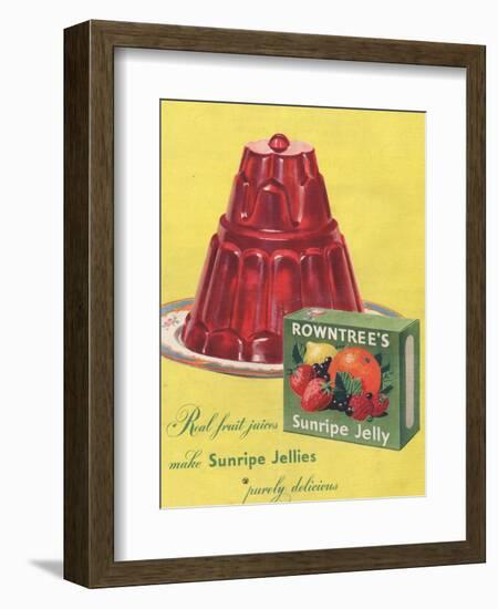 Rowntree's, Jelly, Desserts, UK, 1950-null-Framed Giclee Print