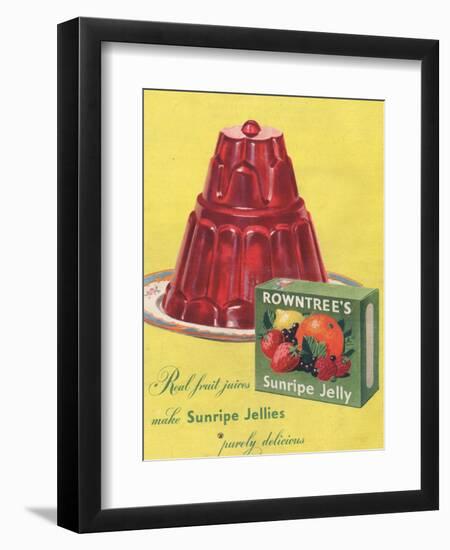 Rowntree's, Jelly, Desserts, UK, 1950-null-Framed Giclee Print