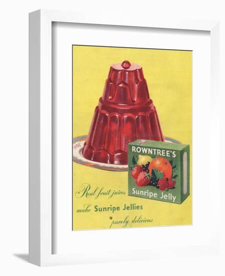 Rowntree's, Jelly, Desserts, UK, 1950-null-Framed Giclee Print