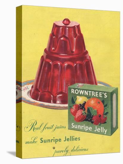 Rowntree's, Jelly, Desserts, UK, 1950-null-Stretched Canvas
