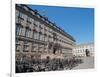 Rows of bicycles outside the Christiansborgs Palace, home of the Danish Parliament, Copenhagen-Jean Brooks-Framed Photographic Print