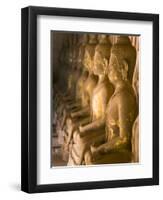 Rows of Buddha Statues, Wat Si Saket, Vientiane, Laos-Michele Falzone-Framed Photographic Print