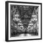 Rows of Chandeliers Hanging in the Grand Lobby of the Paris Opera House-null-Framed Photographic Print