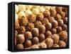 Rows of Chocolates in a French Cafe, France, Europe-Frank Fell-Framed Stretched Canvas