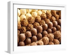 Rows of Chocolates in a French Cafe, France, Europe-Frank Fell-Framed Photographic Print