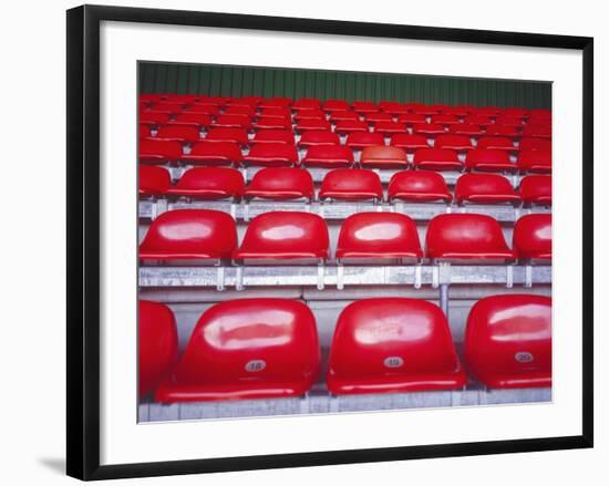 Rows of Empty Seats in Stadium-Turba-Framed Photographic Print