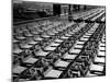Rows of Finished Jeeps Churned Out in Mass Production for War Effort as WWII Allies-Dmitri Kessel-Mounted Premium Photographic Print