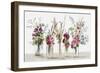 Rows of Glass Flowers-Asia Jensen-Framed Art Print