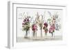 Rows of Glass Flowers-Asia Jensen-Framed Art Print