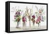 Rows of Glass Flowers-Asia Jensen-Framed Stretched Canvas