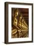 Rows of Gold Buddha Statues, Wat Suthat Temple, Bangkok, Thailand, Southeast Asia, Asia-Stephen Studd-Framed Photographic Print