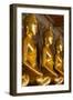 Rows of Gold Buddha Statues, Wat Suthat Temple, Bangkok, Thailand, Southeast Asia, Asia-Stephen Studd-Framed Photographic Print