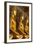 Rows of Gold Buddha Statues, Wat Suthat Temple, Bangkok, Thailand, Southeast Asia, Asia-Stephen Studd-Framed Photographic Print