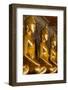 Rows of Gold Buddha Statues, Wat Suthat Temple, Bangkok, Thailand, Southeast Asia, Asia-Stephen Studd-Framed Photographic Print