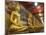 Rows of Gold Buddha Statues, Wat Suthat Temple, Bangkok, Thailand, Southeast Asia, Asia-Stephen Studd-Mounted Photographic Print