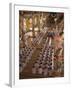 Rows of Monks at Prayer Inside a Temple of the Caodai Religious Sect, at Tay Ninh, Vietnam-Waltham Tony-Framed Photographic Print