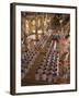 Rows of Monks at Prayer Inside a Temple of the Caodai Religious Sect, at Tay Ninh, Vietnam-Waltham Tony-Framed Photographic Print