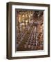 Rows of Monks at Prayer Inside a Temple of the Caodai Religious Sect, at Tay Ninh, Vietnam-Waltham Tony-Framed Photographic Print