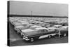 Rows of Plymouth Motor Cars Automobiles-null-Stretched Canvas