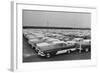 Rows of Plymouth Motor Cars Automobiles-null-Framed Photographic Print