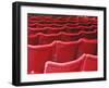 Rows of Red Theatre Seats-Kevin Walsh-Framed Premium Photographic Print